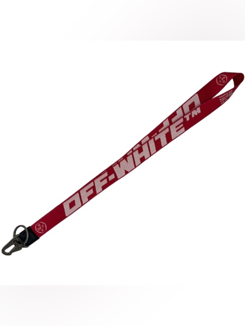 OFF-WHITE 2.0 Industrial Neck Keychain Red/White